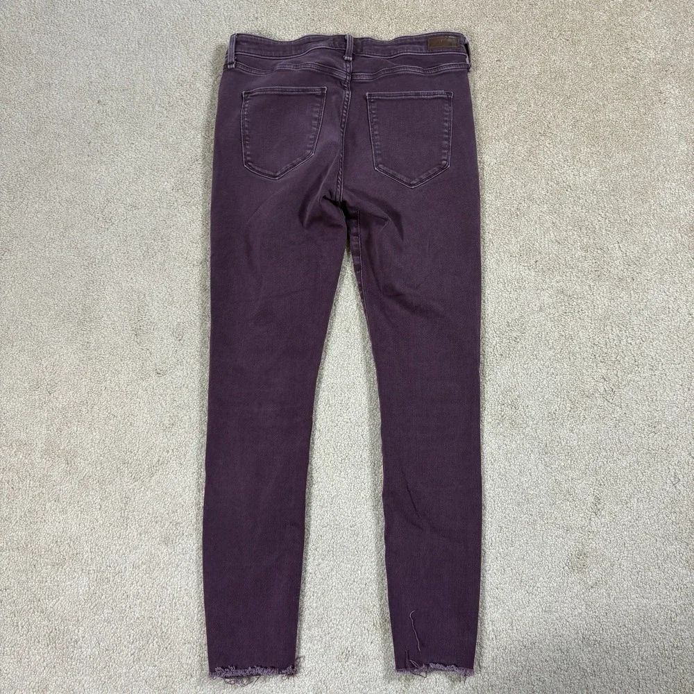 Abercrombie Fitch Harper Super Skinny Jeans Womens 28 6r Purple Mid Rise Stretch